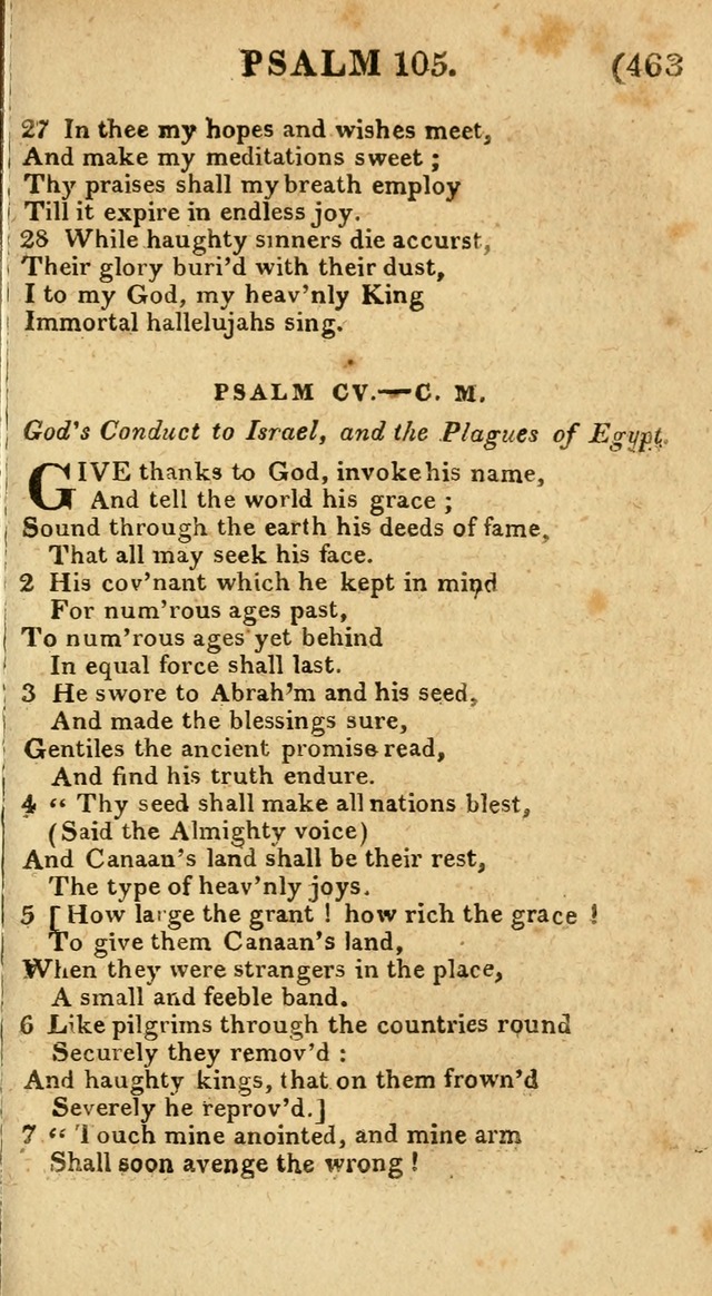 Church Hymn Book: consisting of newly composed hymns with the addition of hymns and psalms, from other authors, carefully adapted for the use of public worship, and many other occasions (1st ed.) page 482