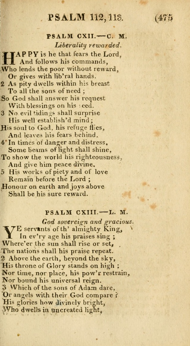 Church Hymn Book: consisting of newly composed hymns with the addition of hymns and psalms, from other authors, carefully adapted for the use of public worship, and many other occasions (1st ed.) page 494