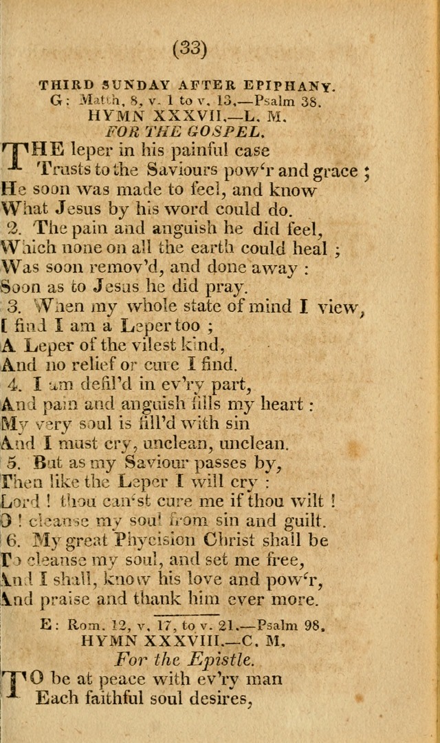 Church Hymn Book: consisting of newly composed hymns with the addition of hymns and psalms, from other authors, carefully adapted for the use of public worship, and many other occasions (1st ed.) page 52