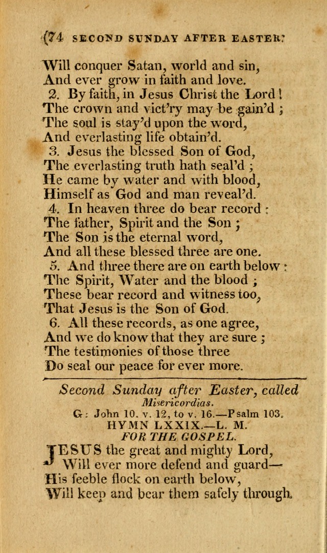 Church Hymn Book: consisting of newly composed hymns with the addition of hymns and psalms, from other authors, carefully adapted for the use of public worship, and many other occasions (1st ed.) page 93