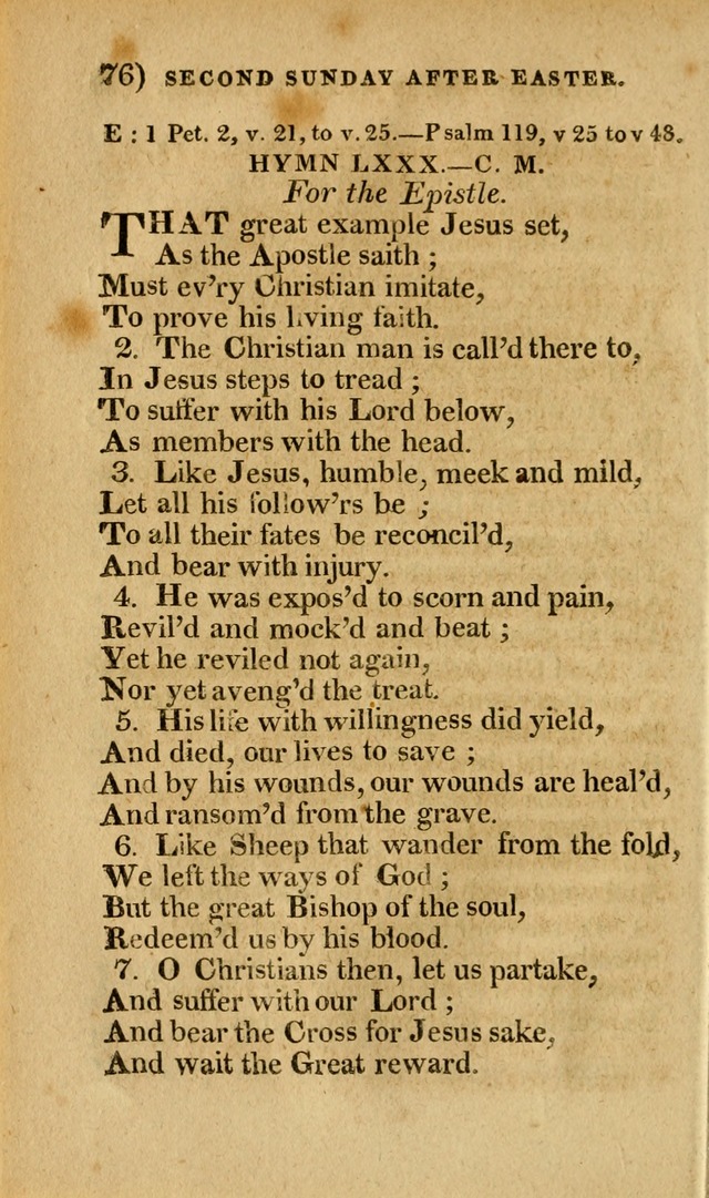 Church Hymn Book: consisting of newly composed hymns with the addition of hymns and psalms, from other authors, carefully adapted for the use of public worship, and many other occasions (1st ed.) page 95