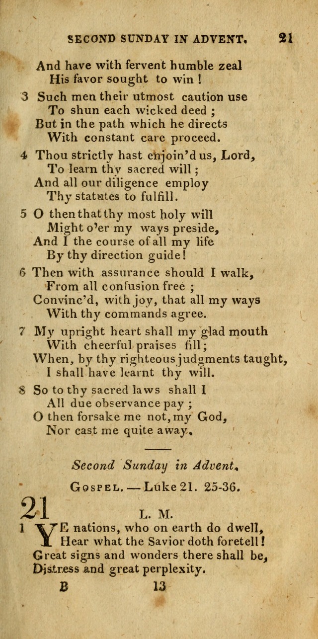 Church Hymn Book; consisting of hymns and psalms, original and selected. adapted to public worship and many other occasions. 2nd ed. page 13
