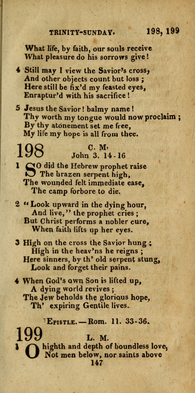 Church Hymn Book; consisting of hymns and psalms, original and selected. adapted to public worship and many other occasions. 2nd ed. page 145