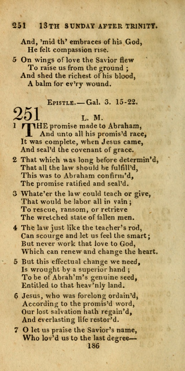 Church Hymn Book; consisting of hymns and psalms, original and selected. adapted to public worship and many other occasions. 2nd ed. page 184