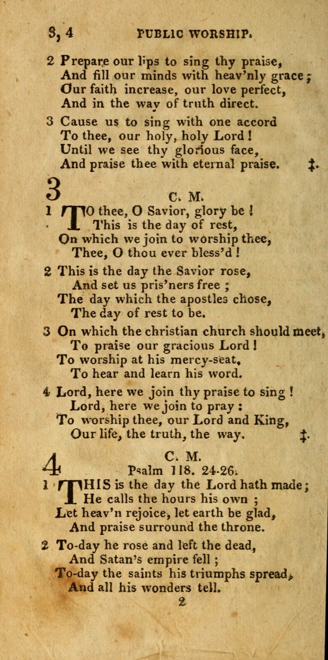 Church Hymn Book; consisting of hymns and psalms, original and selected. adapted to public worship and many other occasions. 2nd ed. page 2