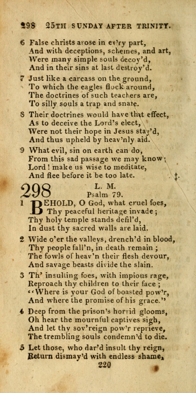 Church Hymn Book; consisting of hymns and psalms, original and selected. adapted to public worship and many other occasions. 2nd ed. page 218
