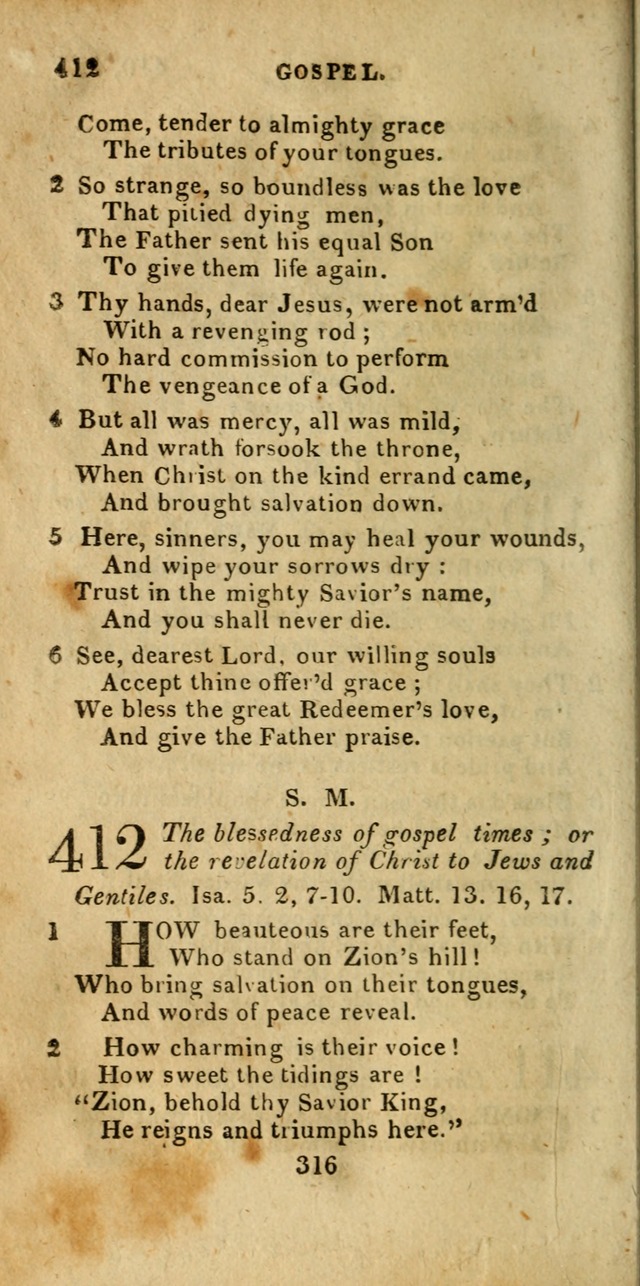 Church Hymn Book; consisting of hymns and psalms, original and selected. adapted to public worship and many other occasions. 2nd ed. page 314