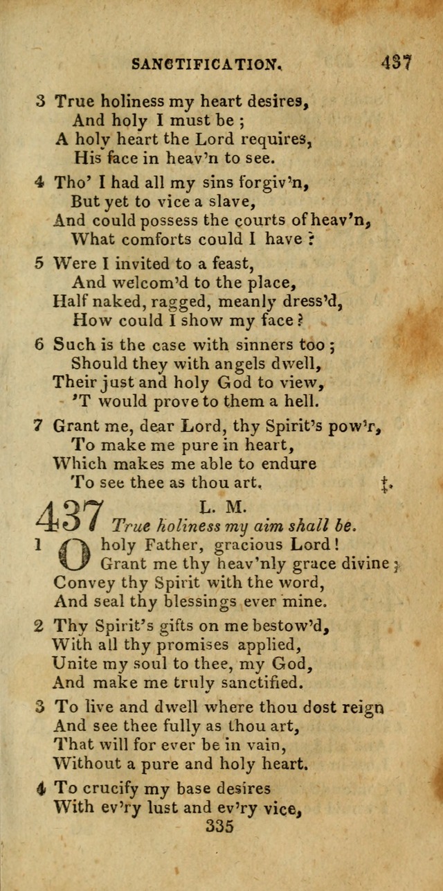 Church Hymn Book; consisting of hymns and psalms, original and selected. adapted to public worship and many other occasions. 2nd ed. page 333