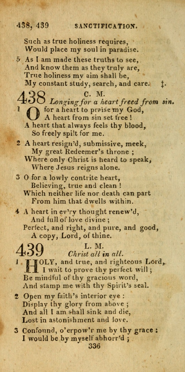 Church Hymn Book; consisting of hymns and psalms, original and selected. adapted to public worship and many other occasions. 2nd ed. page 334
