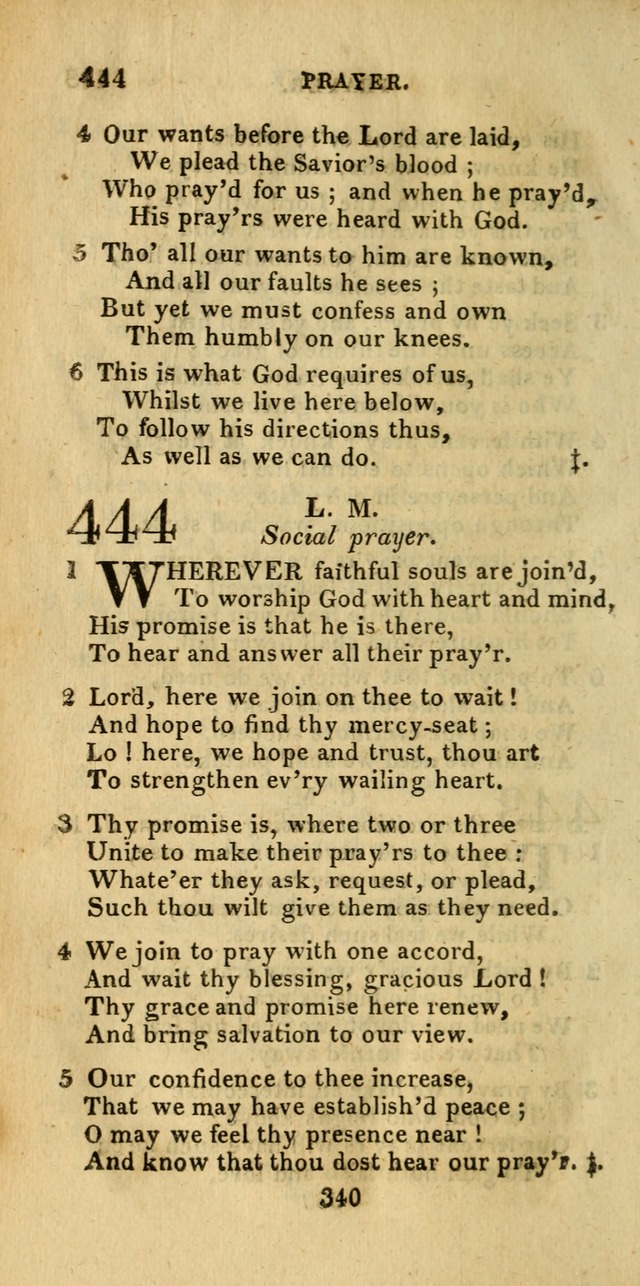 Church Hymn Book; consisting of hymns and psalms, original and selected. adapted to public worship and many other occasions. 2nd ed. page 338