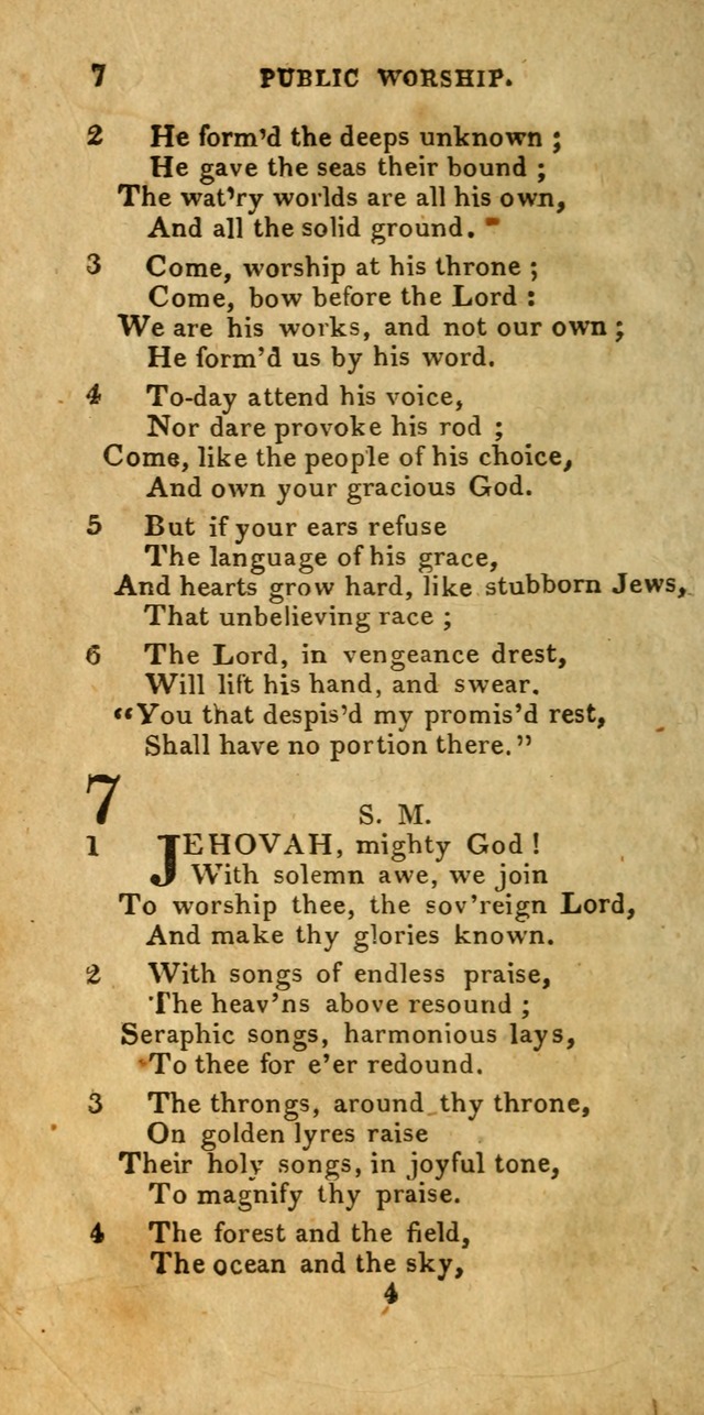 Church Hymn Book; consisting of hymns and psalms, original and selected. adapted to public worship and many other occasions. 2nd ed. page 4