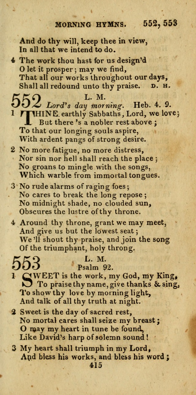 Church Hymn Book; consisting of hymns and psalms, original and selected. adapted to public worship and many other occasions. 2nd ed. page 413