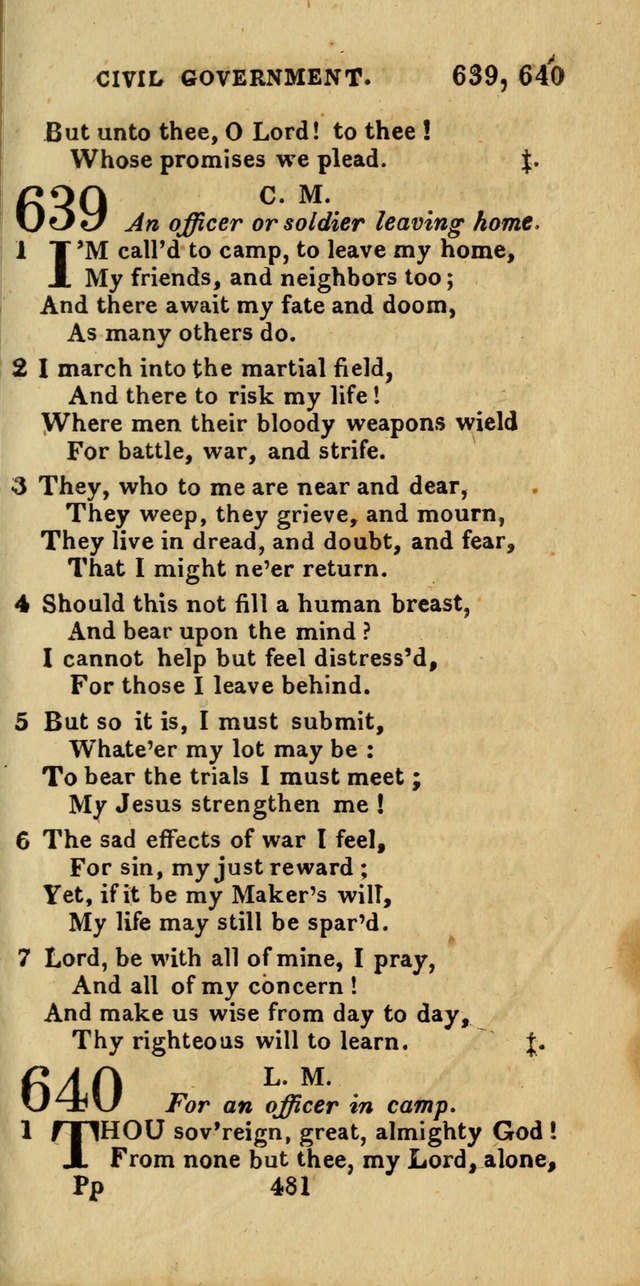 Church Hymn Book; consisting of hymns and psalms, original and selected. adapted to public worship and many other occasions. 2nd ed. page 477