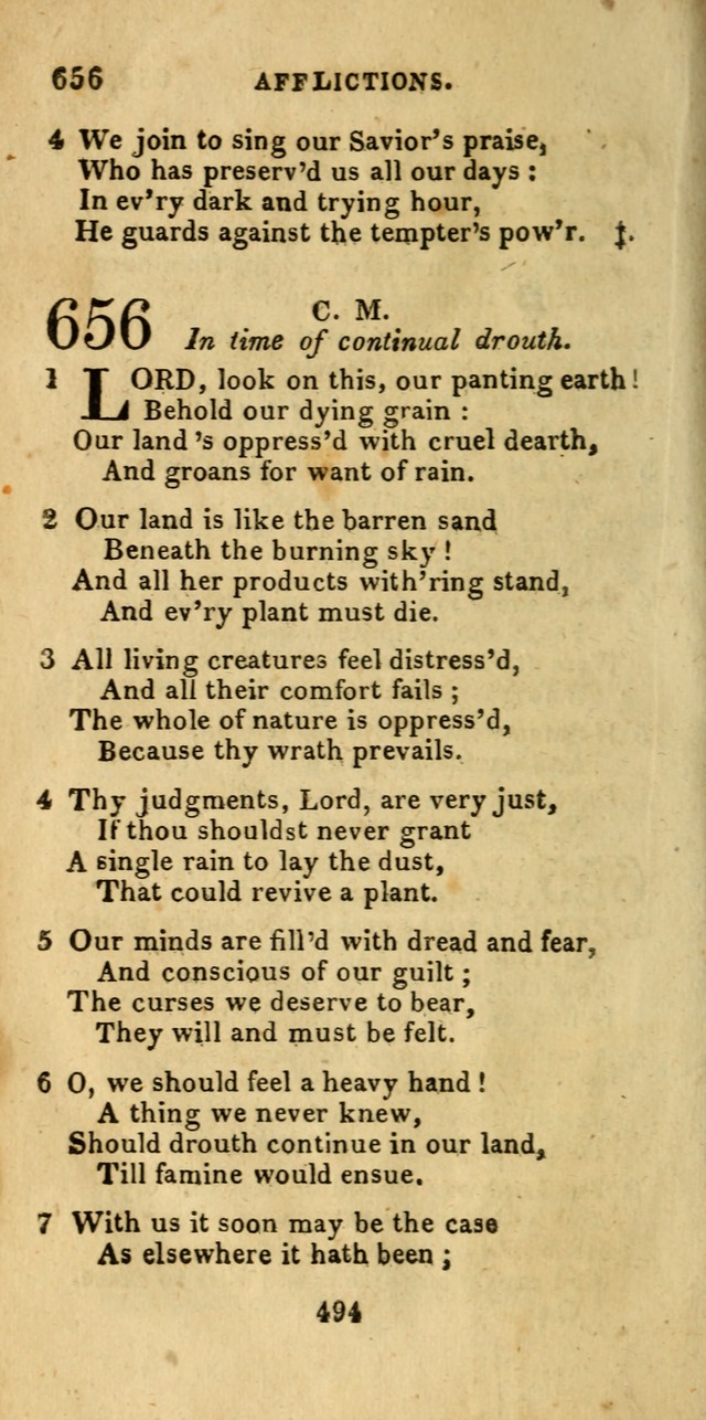 Church Hymn Book; consisting of hymns and psalms, original and selected. adapted to public worship and many other occasions. 2nd ed. page 490