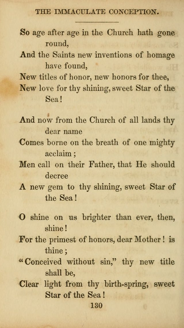 The Catholic Hymn Book: a collection of hymns, anthems, etc. for all  holydays of obligation and devotion throughout the year page 130