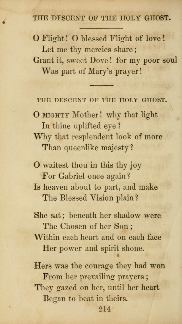 The Catholic Hymn Book: a collection of hymns, anthems, etc. for all  holydays of obligation and devotion throughout the year page 214