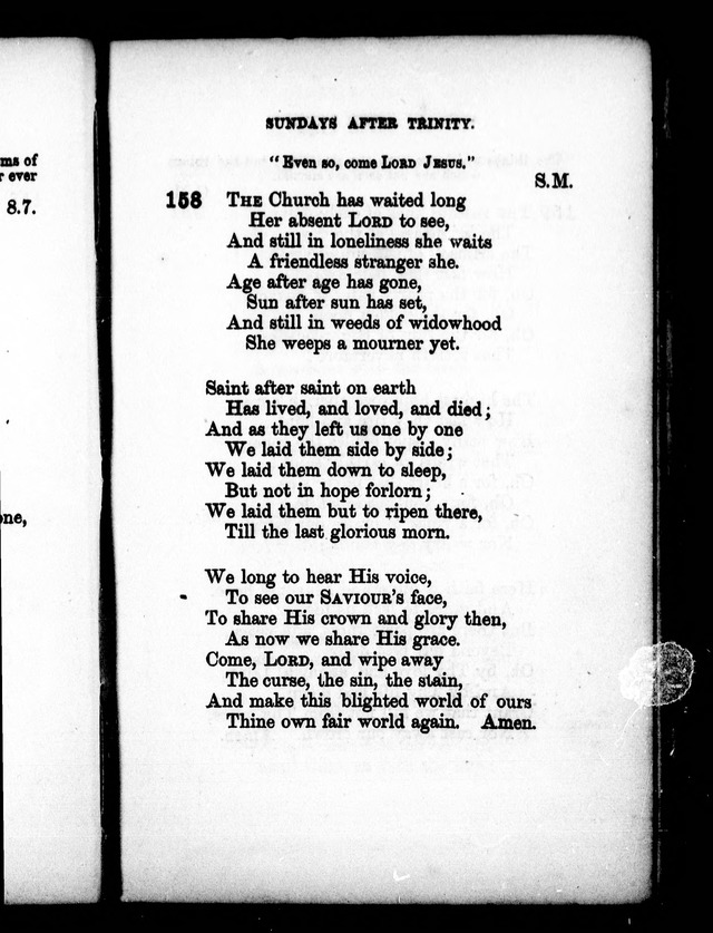 A Church Hymn Book: for the use of congregations of the United Church of England and Ireland page 153