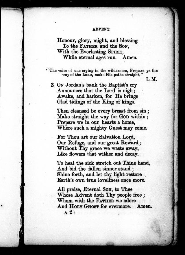 A Church Hymn Book: for the use of congregations of the United Church of England and Ireland page 2