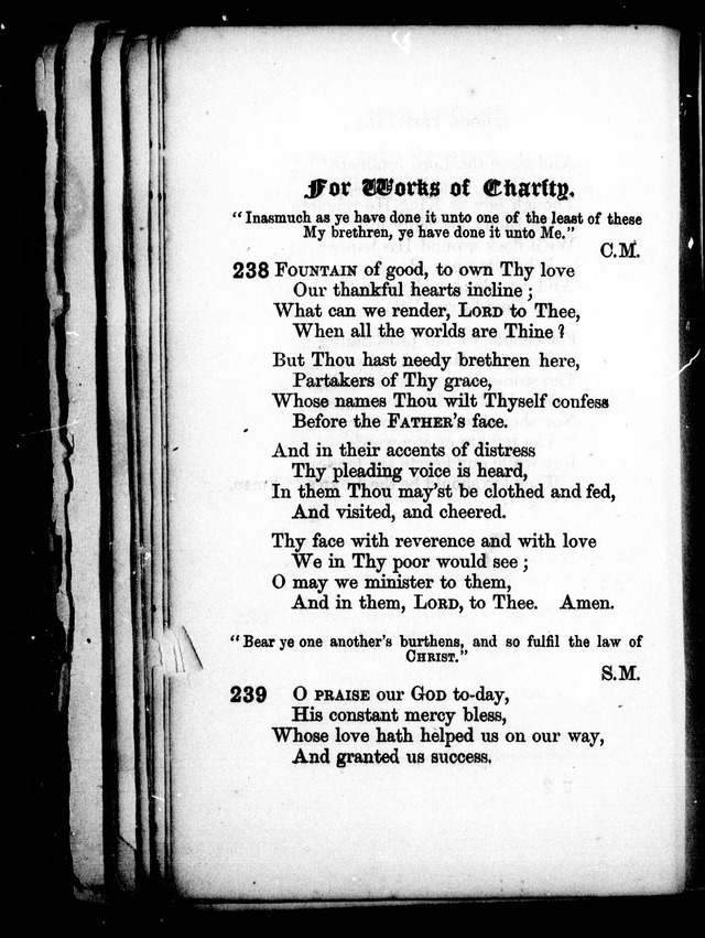 A Church Hymn Book: for the use of congregations of the United Church of England and Ireland page 237