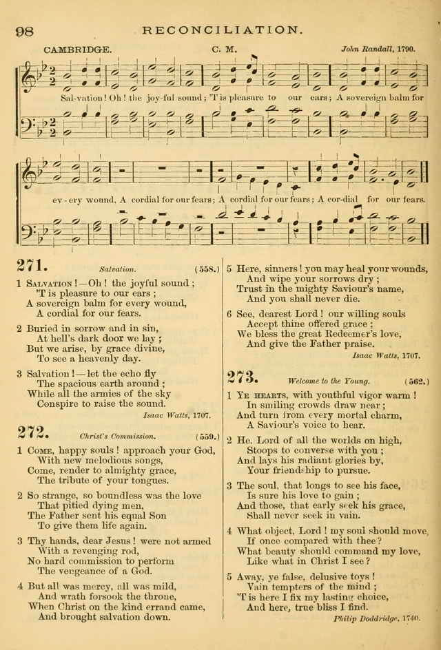 The Chapel hymn book, with tunes: for the worship of God page 105