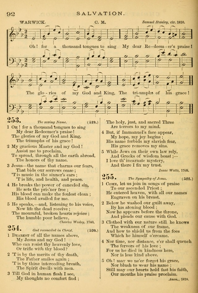 The Chapel hymn book, with tunes: for the worship of God page 99