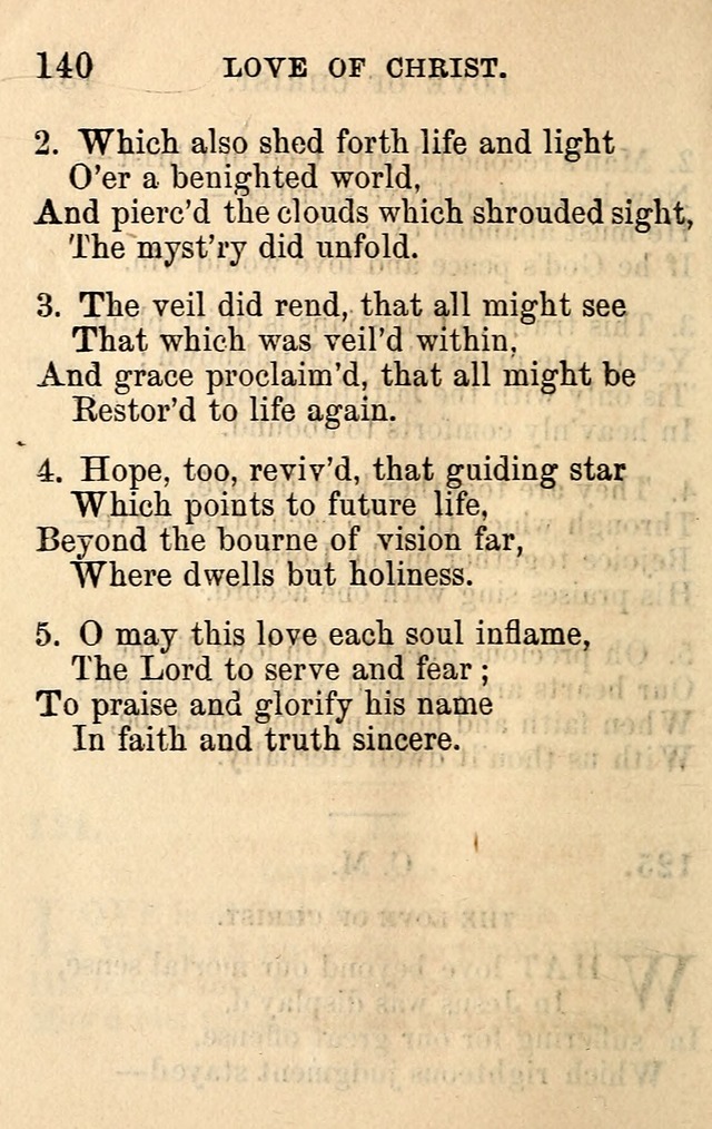 A Collection of Hymns: designed for the use of the Church of Christ page 140