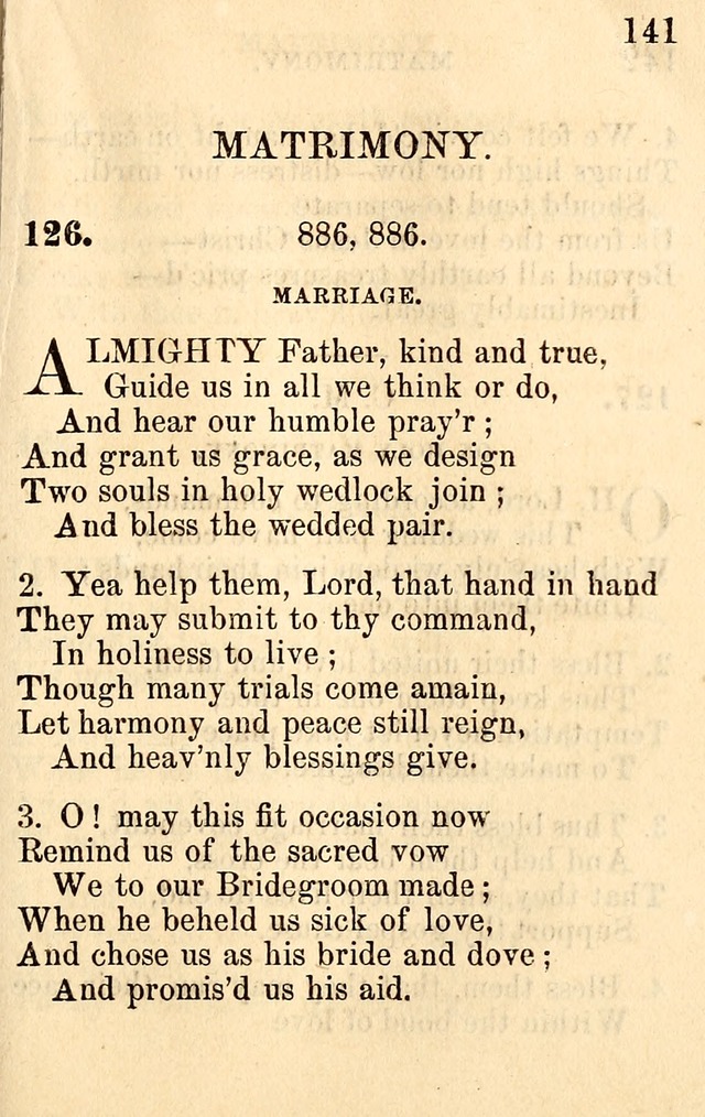 A Collection of Hymns: designed for the use of the Church of Christ page 141