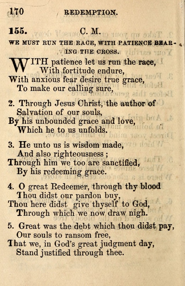 A Collection of Hymns: designed for the use of the Church of Christ page 170