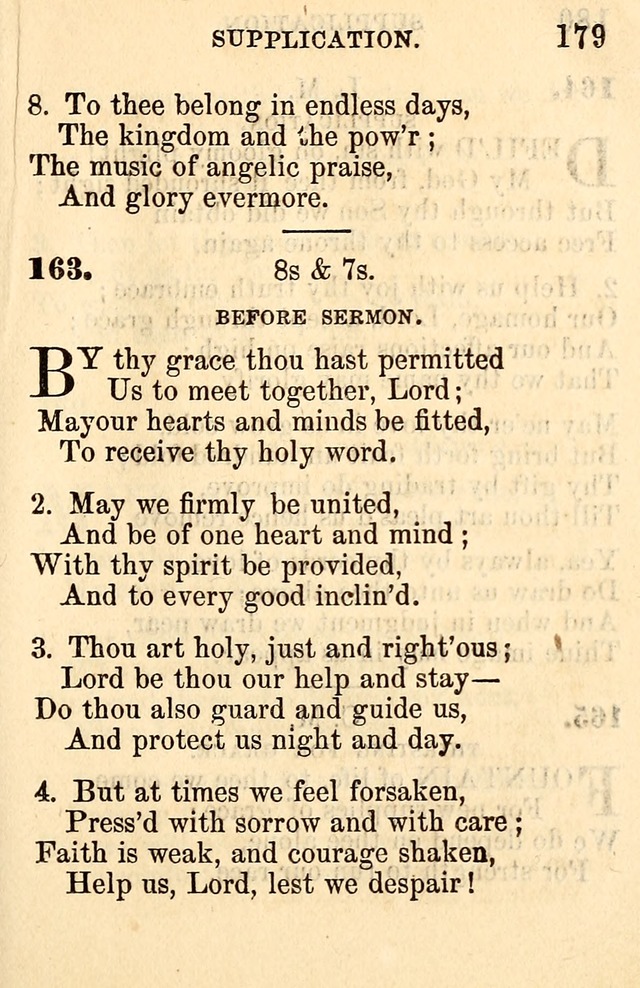 A Collection of Hymns: designed for the use of the Church of Christ page 179