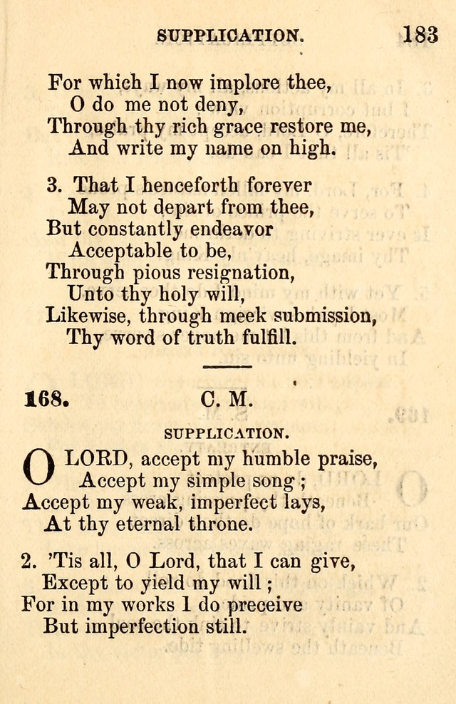 A Collection of Hymns: designed for the use of the Church of Christ page 183