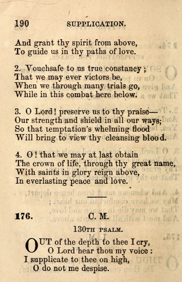A Collection of Hymns: designed for the use of the Church of Christ page 190