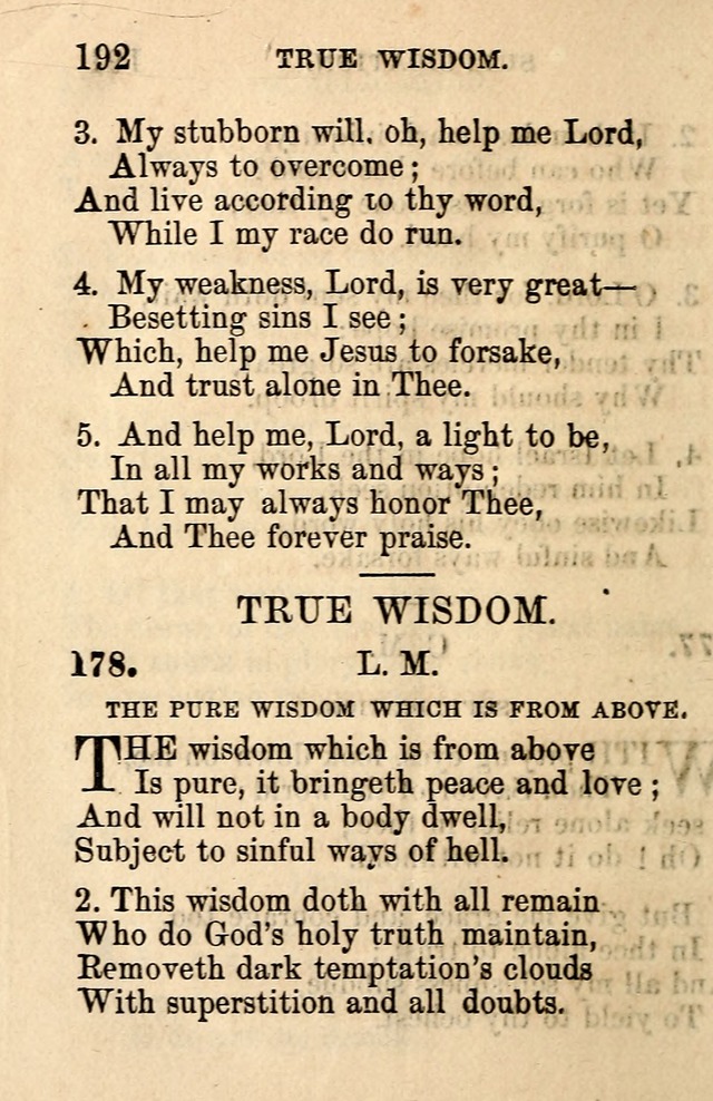 A Collection of Hymns: designed for the use of the Church of Christ page 192