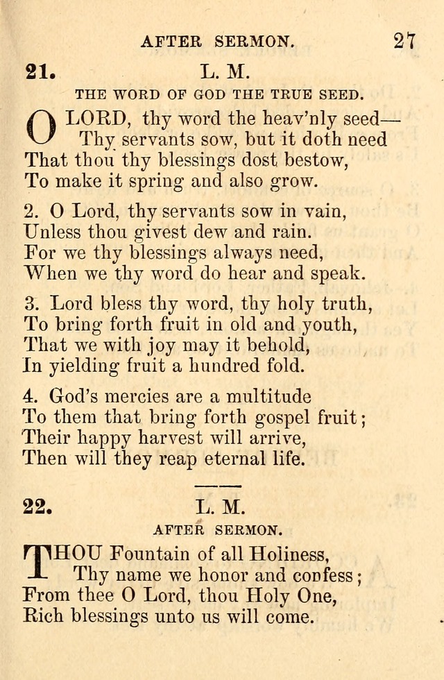 A Collection of Hymns: designed for the use of the Church of Christ page 27