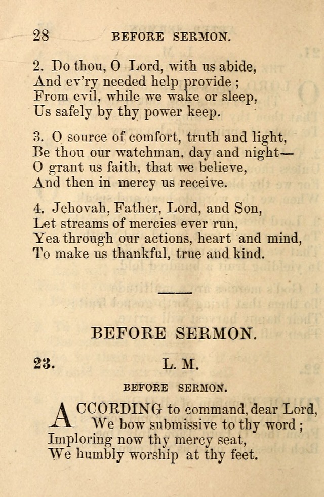 A Collection of Hymns: designed for the use of the Church of Christ page 28