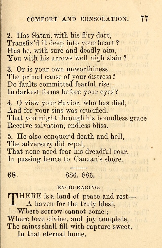 A Collection of Hymns: designed for the use of the Church of Christ page 77