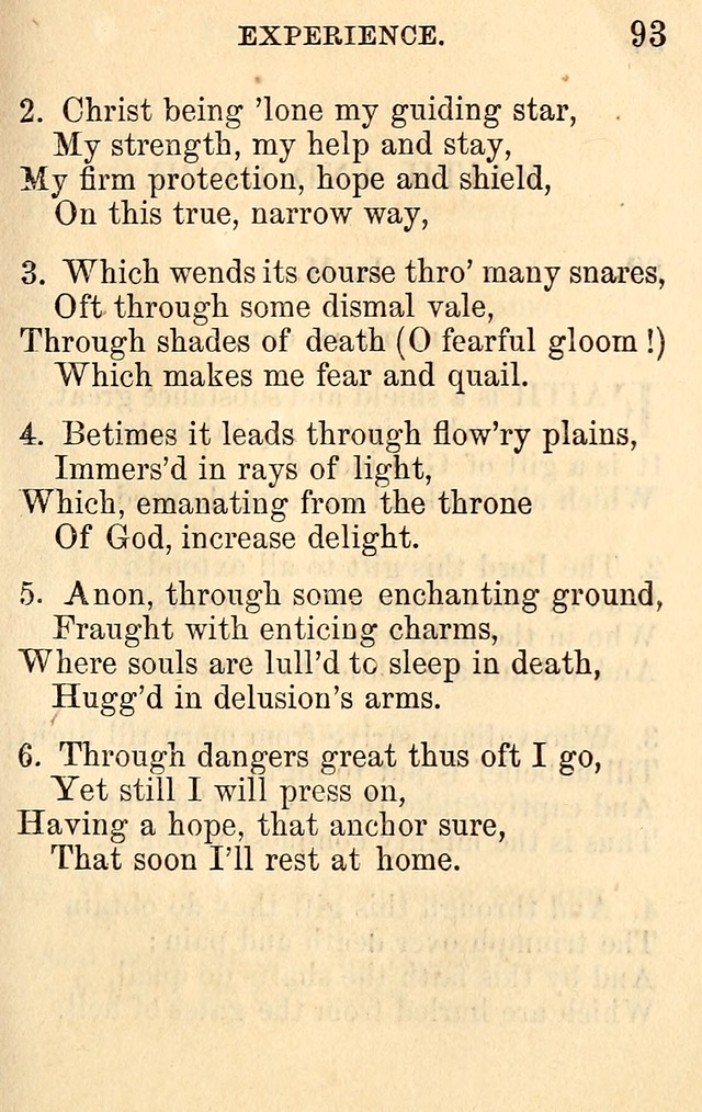 A Collection of Hymns: designed for the use of the Church of Christ page 93