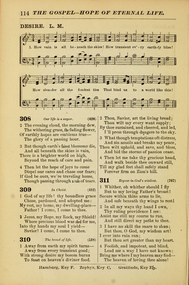 The Christian Hymnal: a choice collection of hymns and tunes for congregational and social worship page 114