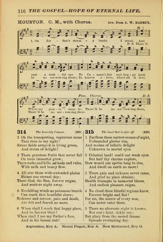 The Christian Hymnal: a choice collection of hymns and tunes for congregational and social worship page 116