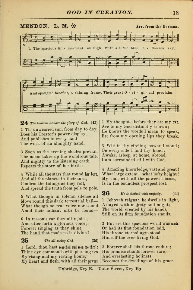 The Christian Hymnal: a choice collection of hymns and tunes for congregational and social worship page 13