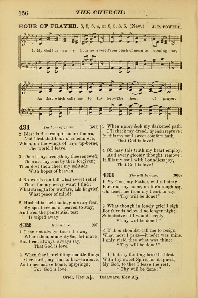The Christian Hymnal: a choice collection of hymns and tunes for congregational and social worship page 156