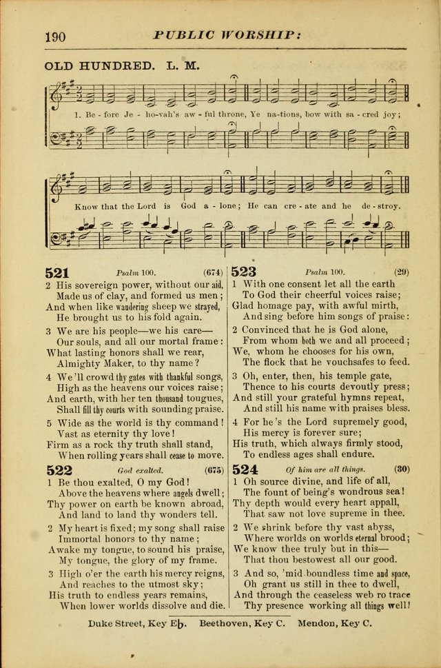 The Christian Hymnal: a choice collection of hymns and tunes for congregational and social worship page 190