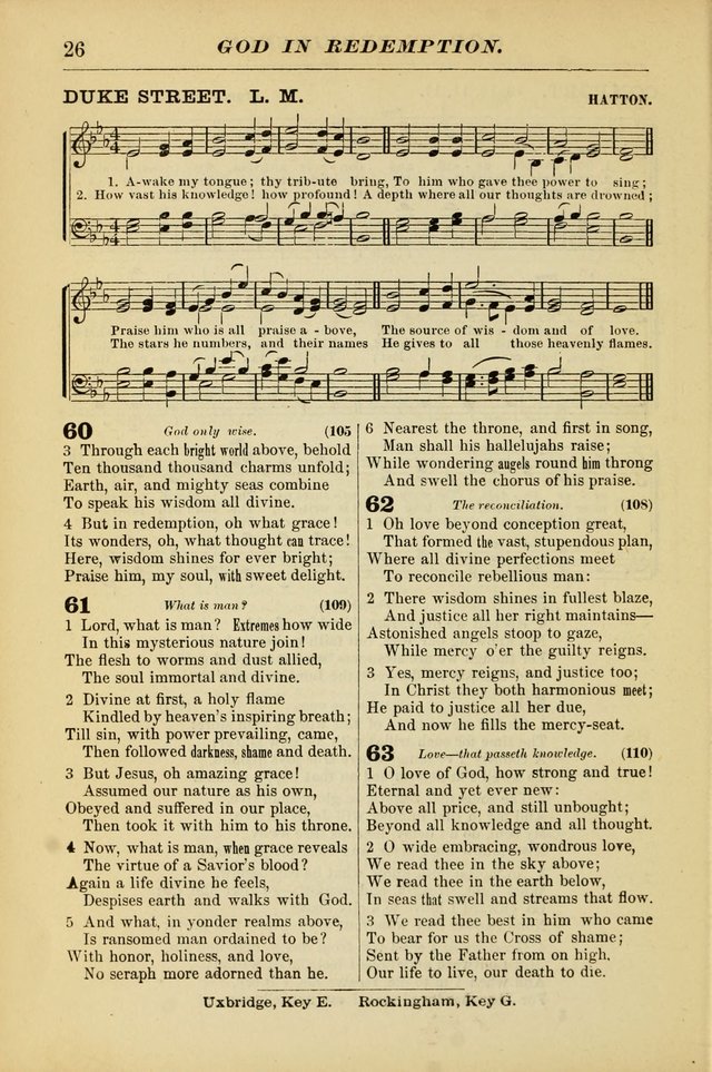 The Christian Hymnal: a choice collection of hymns and tunes for congregational and social worship page 26