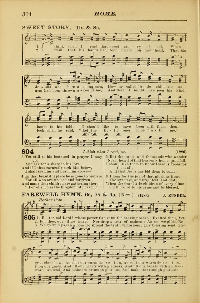 The Christian Hymnal: a choice collection of hymns and tunes for congregational and social worship page 304