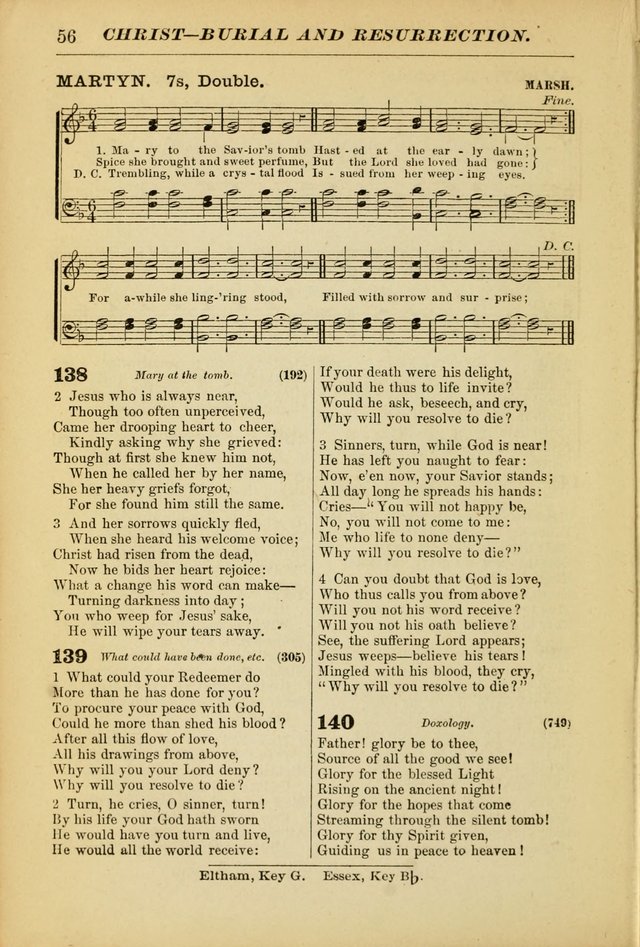 The Christian Hymnal: a choice collection of hymns and tunes for congregational and social worship page 56