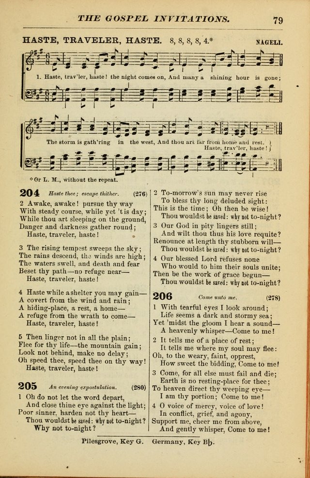 The Christian Hymnal: a choice collection of hymns and tunes for congregational and social worship page 79