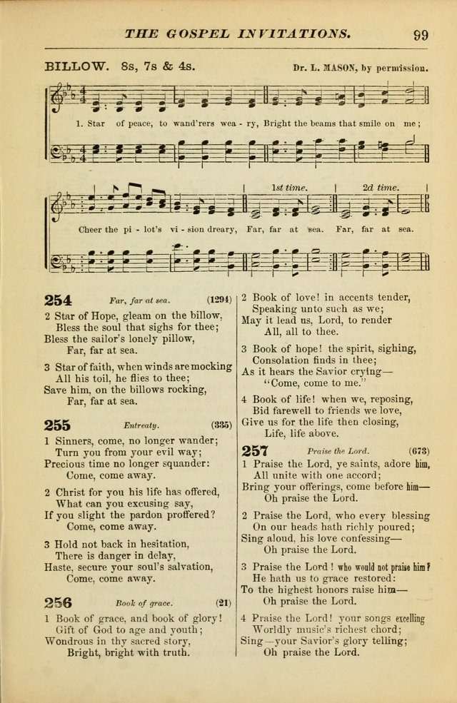 The Christian Hymnal: a choice collection of hymns and tunes for congregational and social worship page 99