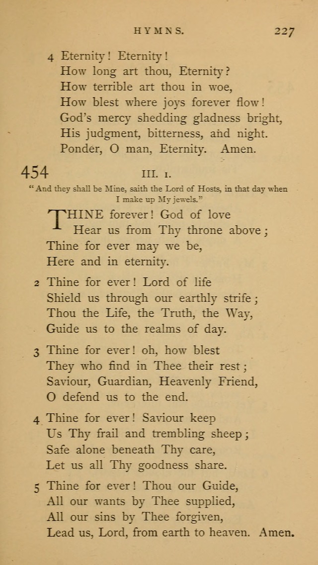 A Church hymnal: compiled from "Additional hymns," "Hymns ancient and modern," and "Hymns for church and home," as authorized by the House of Bishops page 234
