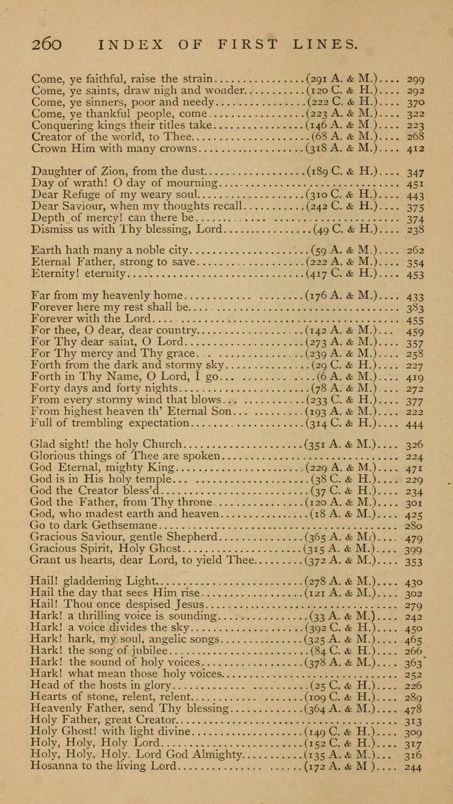 A Church hymnal: compiled from "Additional hymns," "Hymns ancient and modern," and "Hymns for church and home," as authorized by the House of Bishops page 267
