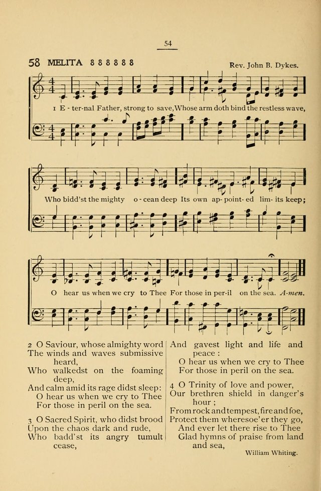 The Convention Hymnal: a compilation of familiar hymns for use at meetings where the larger collections are not available page 54