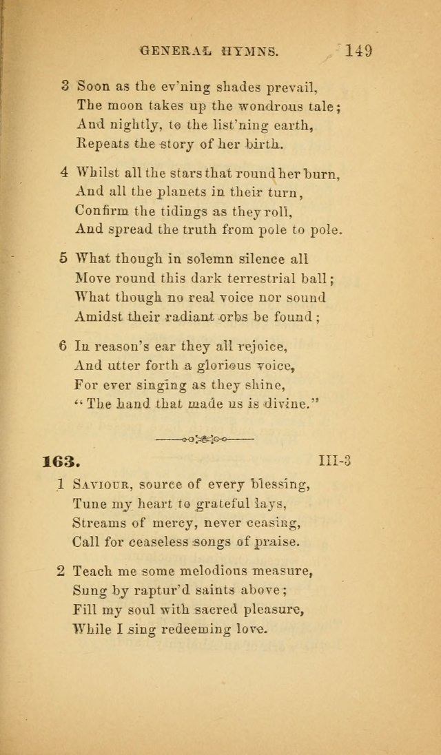 The Church Hymnal: a collection of hymns from the Prayer book hymnal, Additional hymns, and Hymns ancient and modern, and Hymns for church and home. For use in Churches where licensed by the Bishop page 149